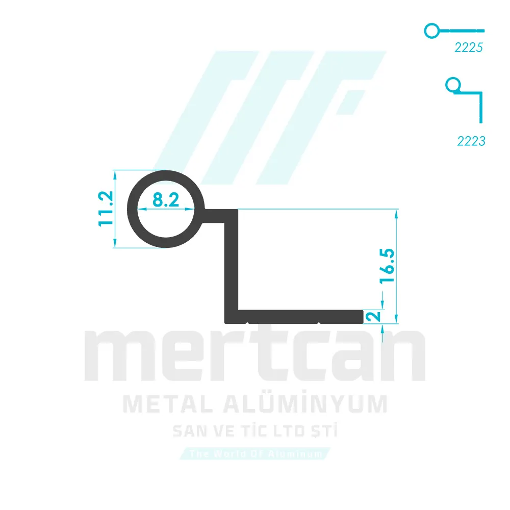 Miscellaneous Hinge Profile - 2224