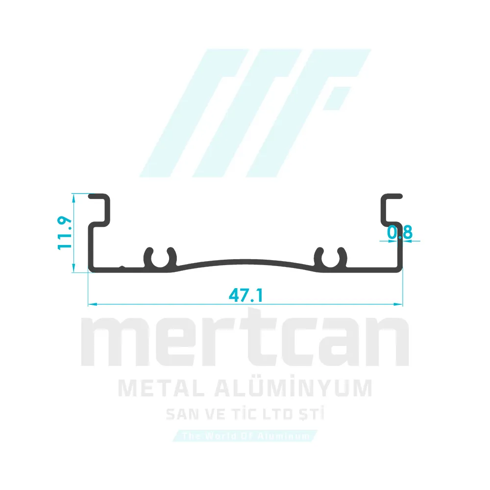 Aluminum Roller Blind Cassette Profile
