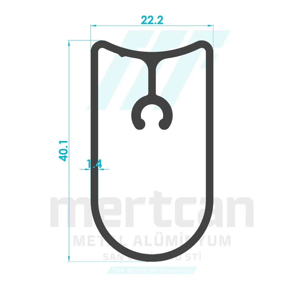 Zebra Blind Bottom Rail Profile