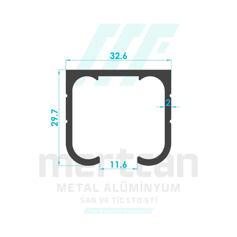 Single Curtain Rail Profile