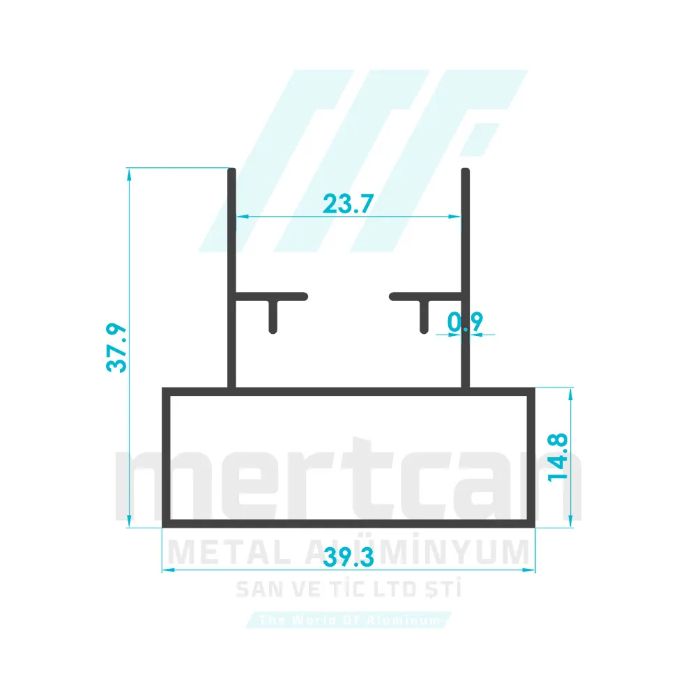 Special Pleated Fly Screen Frame Profile