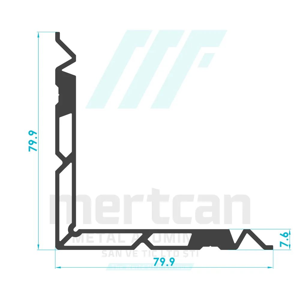 Corner Cleat Profile (7.6mm)