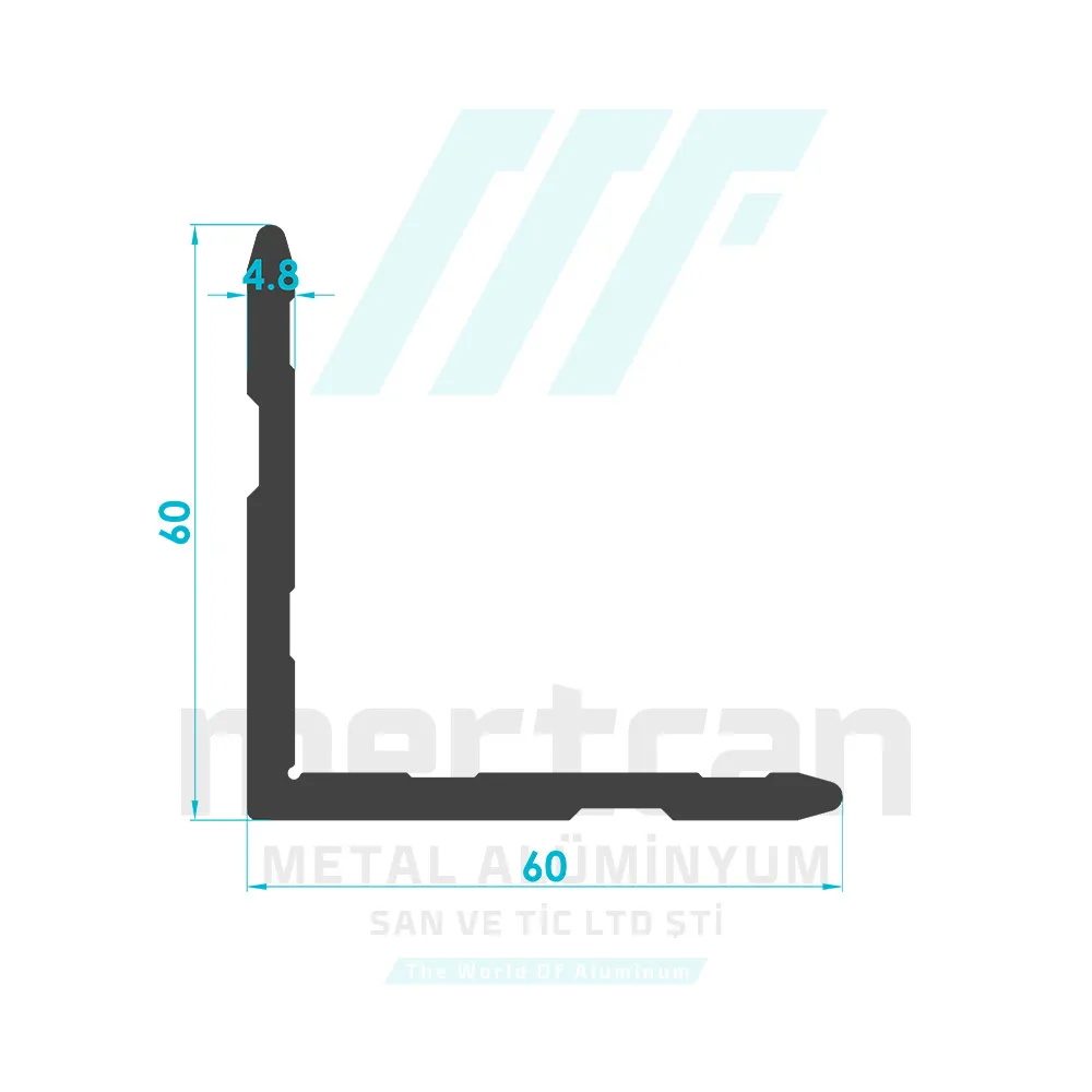 Corner Cleat Profile (4.8mm)
