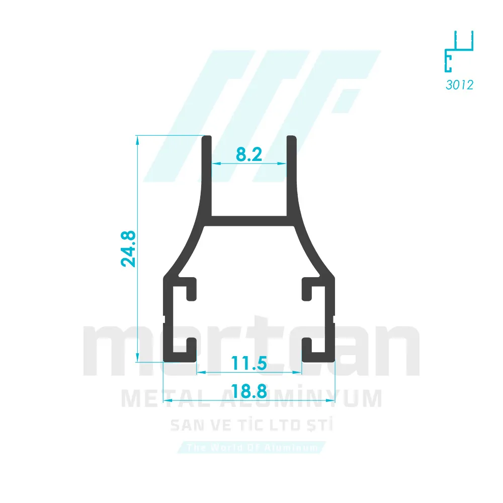 Glass Balcony Large H Profile