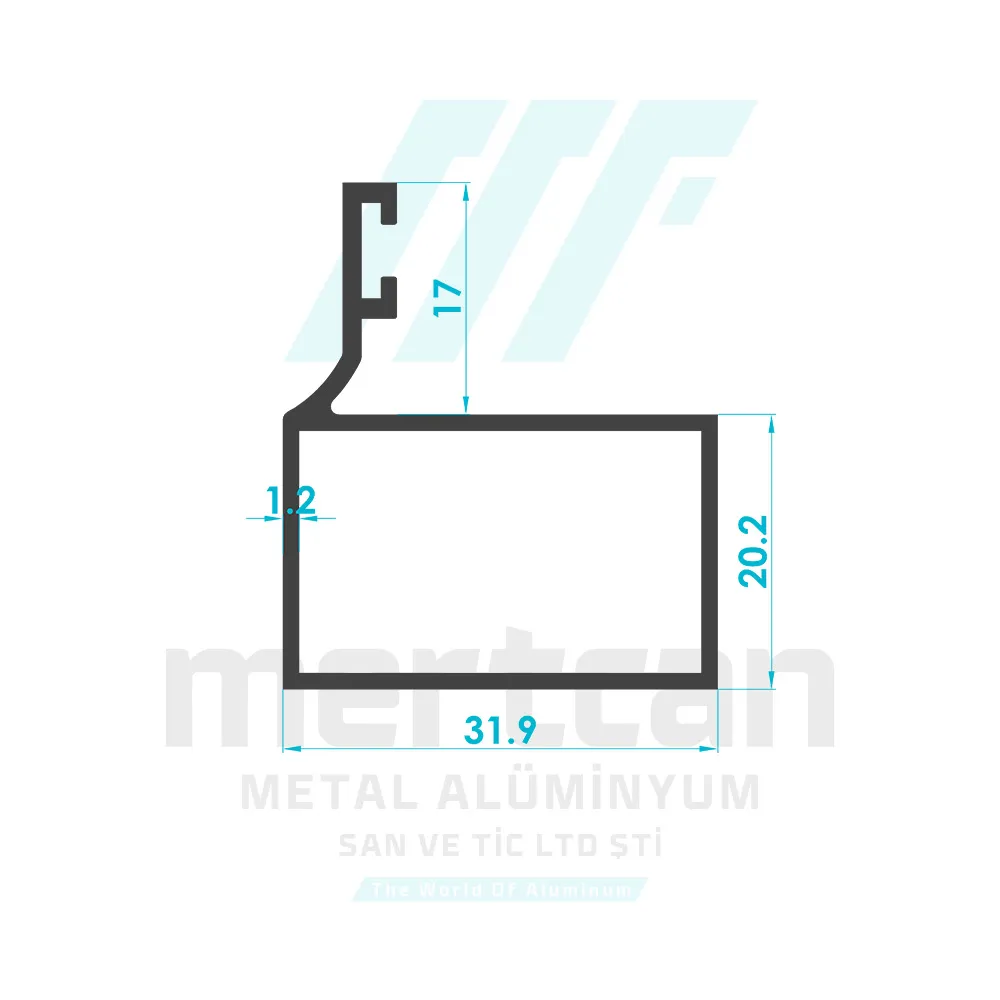 Glass Balcony Post Profile - Gold Series