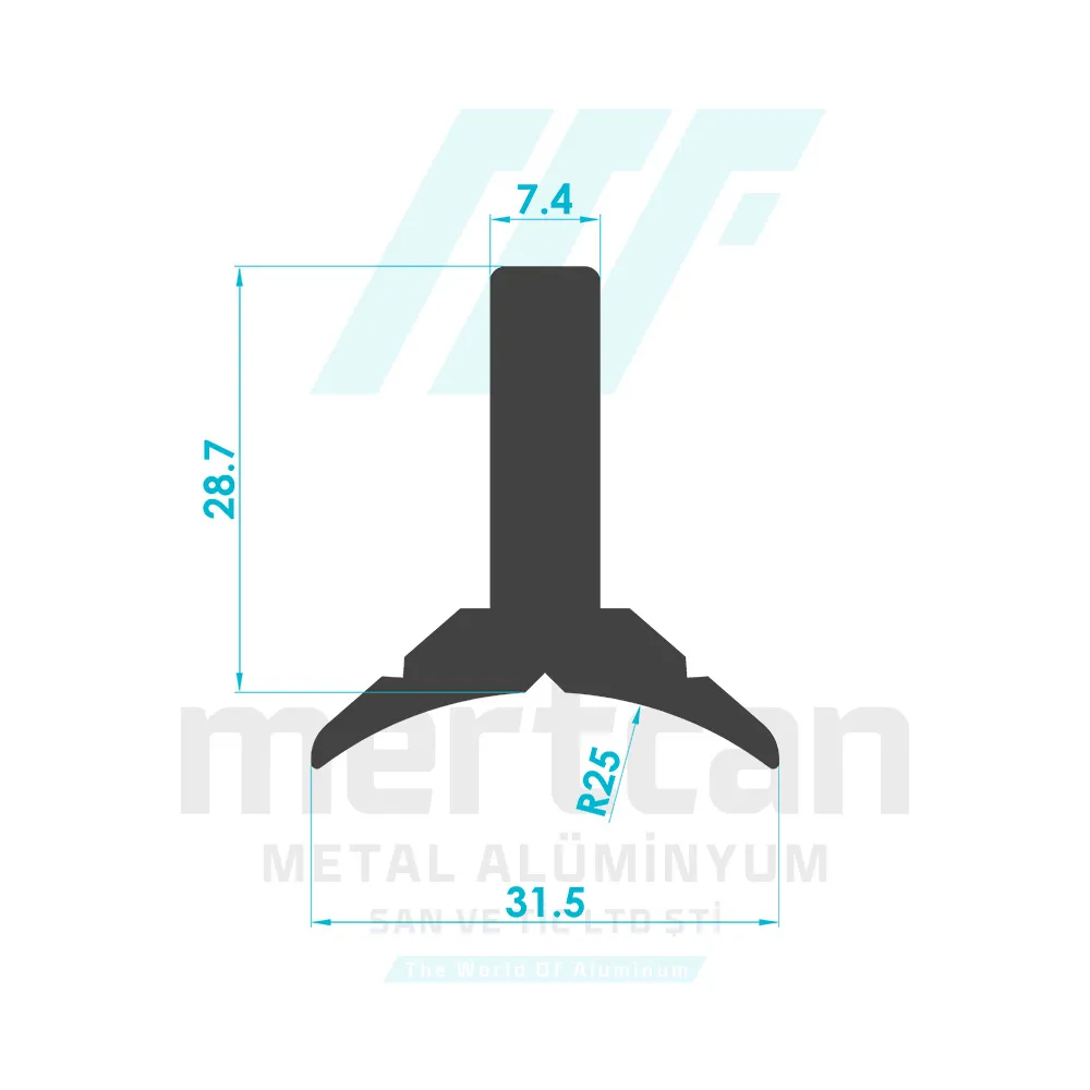 Crescent Connection Profile (7.4mm)
