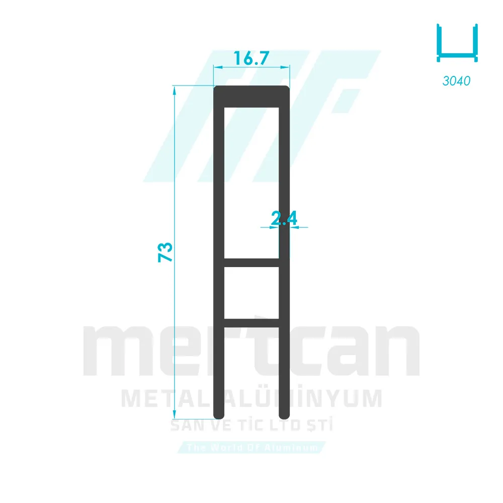 Sliding Adjustable Sliding Profile - Body