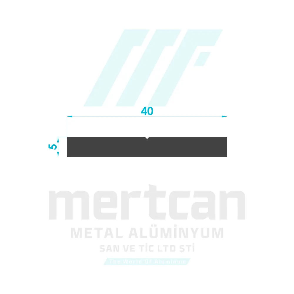 5x40 mm Threaded Rod Bar Profile
