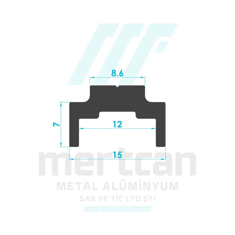 Miscellaneous Hinge Counter Profile - 3057