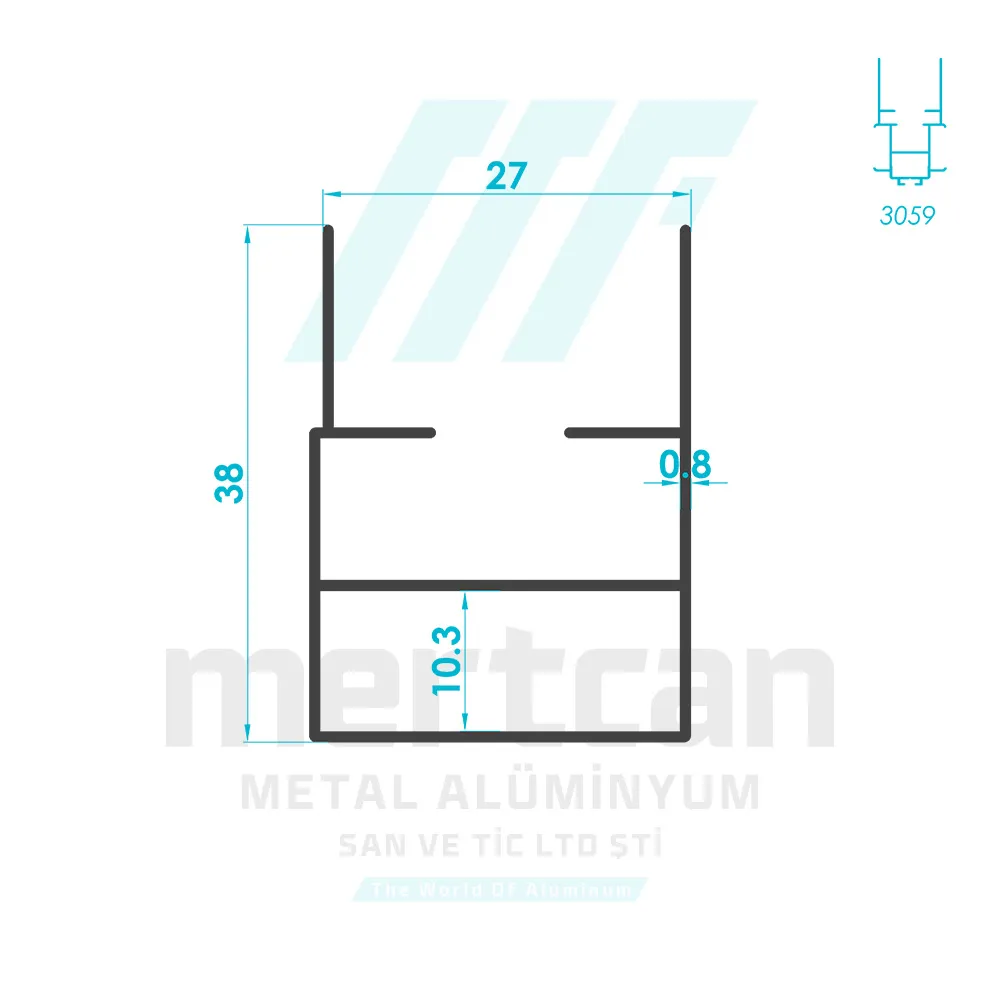 Prenses Pleated Fly Screen Frame Profile