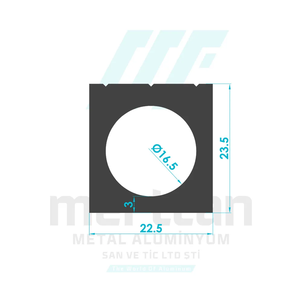 16mm No Channel Safety Bar Holder Profile