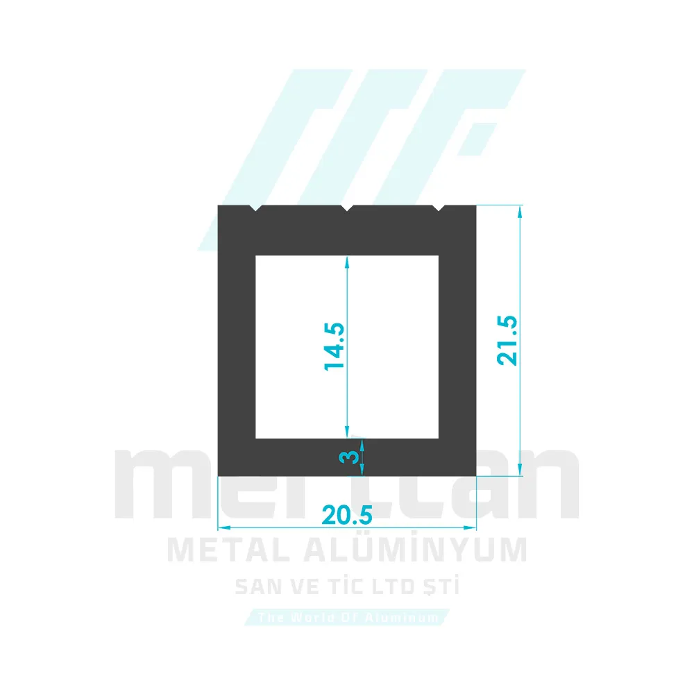 14x14 No Channel Safety Bar Holder Profile