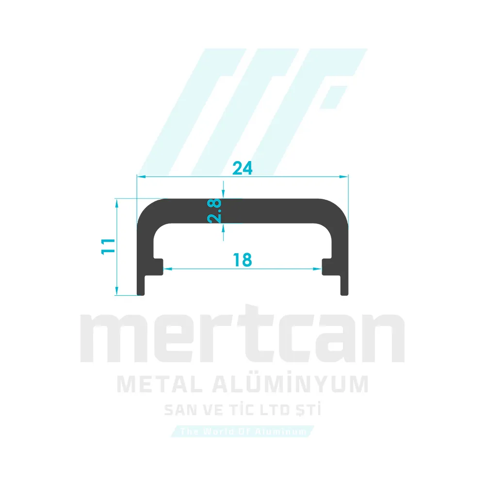 Thermal Insulation Lock Striker Profile - Saray System Compatible