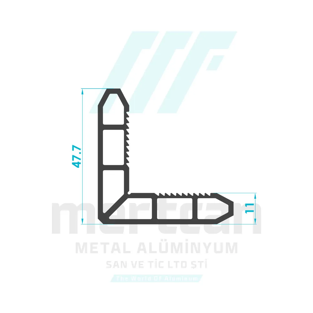 Corner Cleat Profile (11mm)