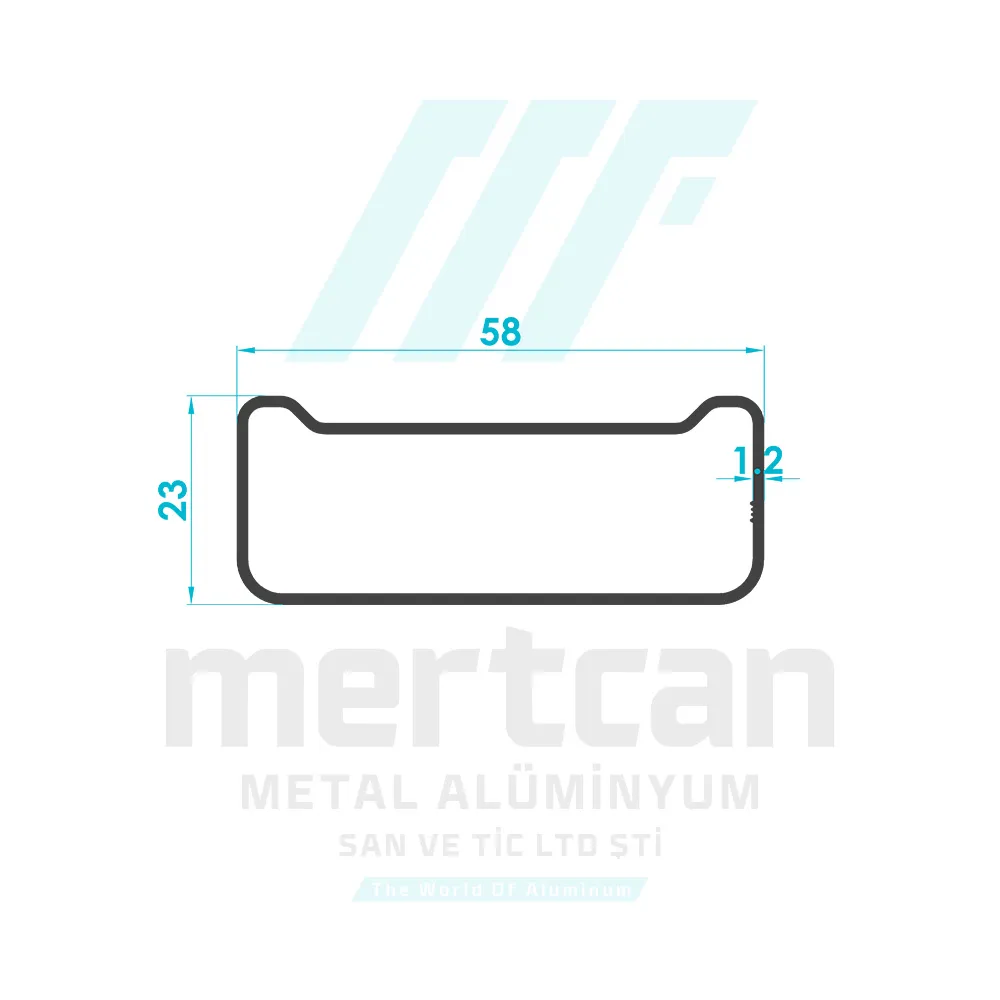 Aluminum Ladder Side Rail Profile