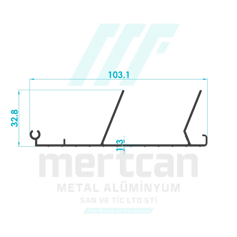 Aluminum Angled Ladder Step Profile