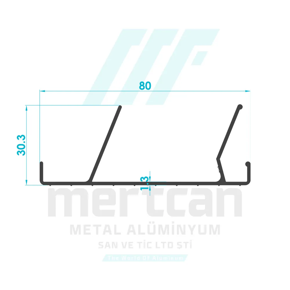 Aluminum Angled Ladder Step Profile