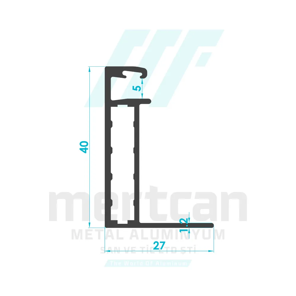 Solar System 40mm Panel Frame Profile