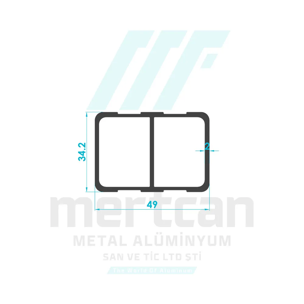 Truck Bodywork Profile (34x49mm)