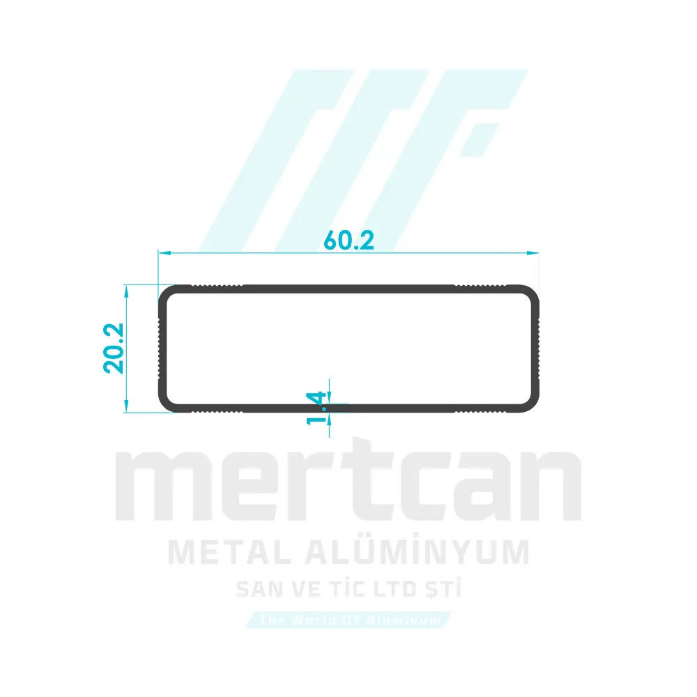 20x60 Aluminum Ladder Profile