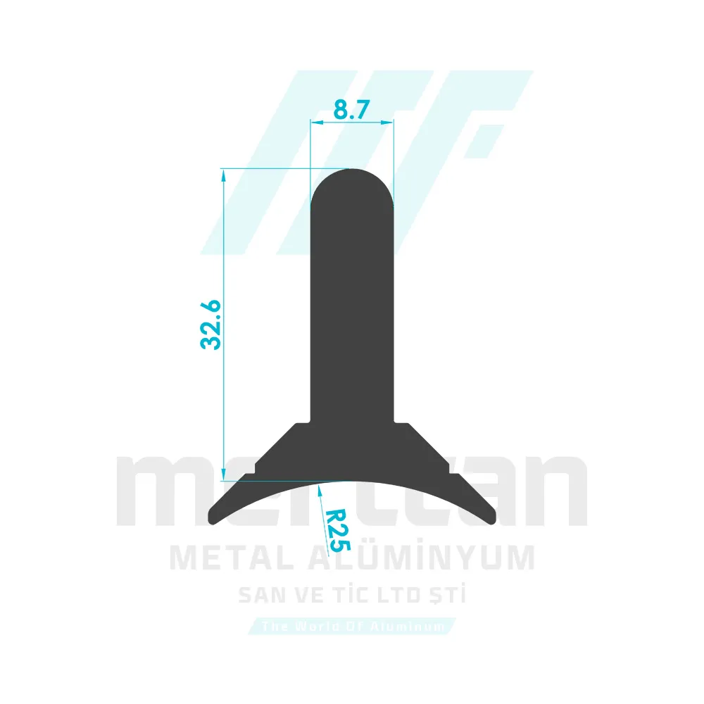 Crescent Connection Profile (8.7mm)