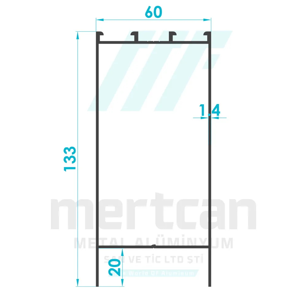 C60 Kick Plate Profile