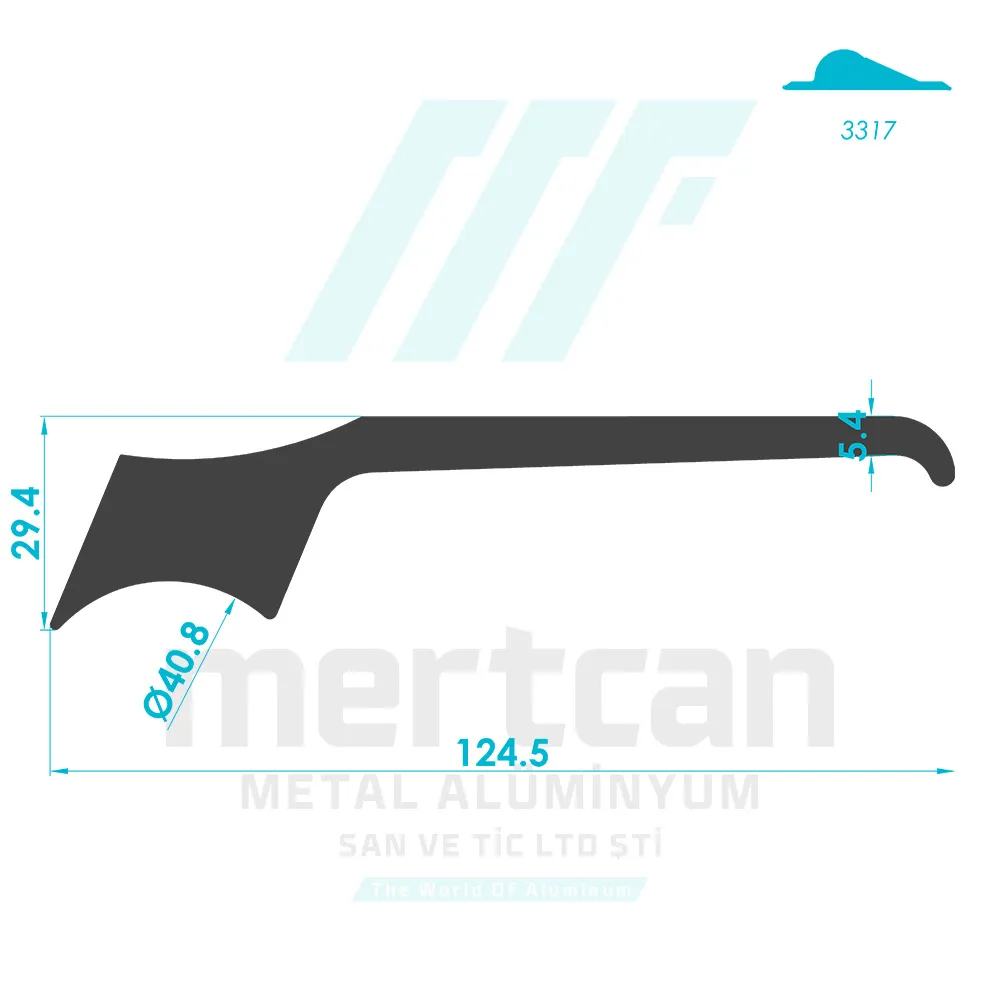 Espagnolette Handle Profile - Handle