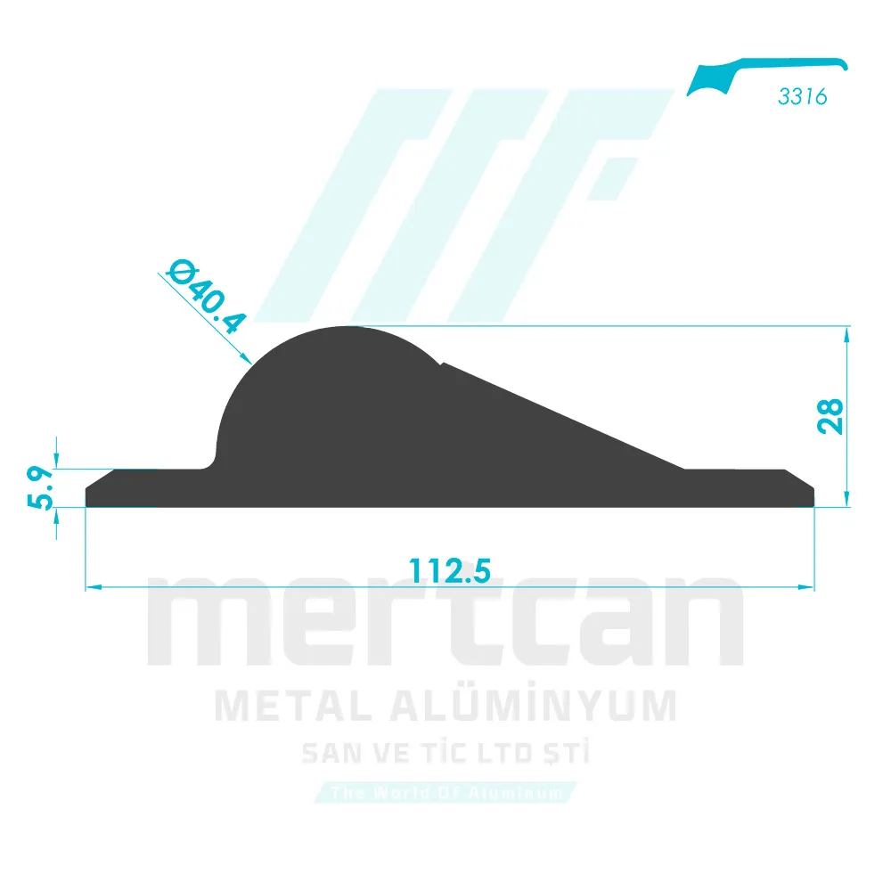 Espagnolette Handle Profile - Body