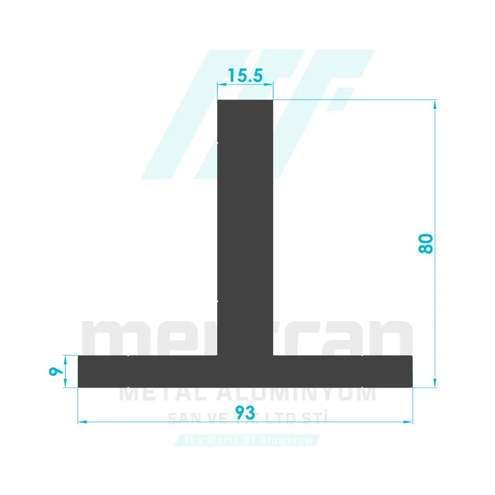 16mm Vista Glass Holder Foot Profile - Body