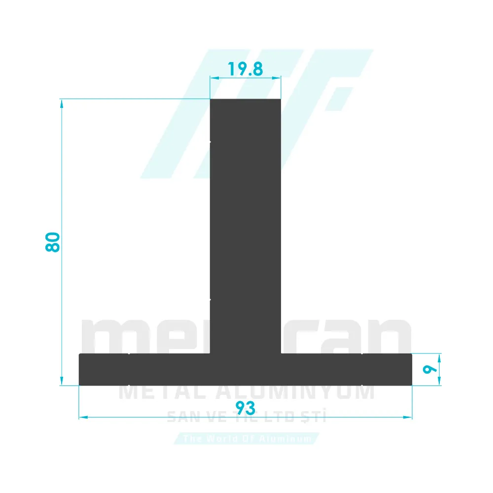 20mm Vista Glass Holder Foot Profile - Body