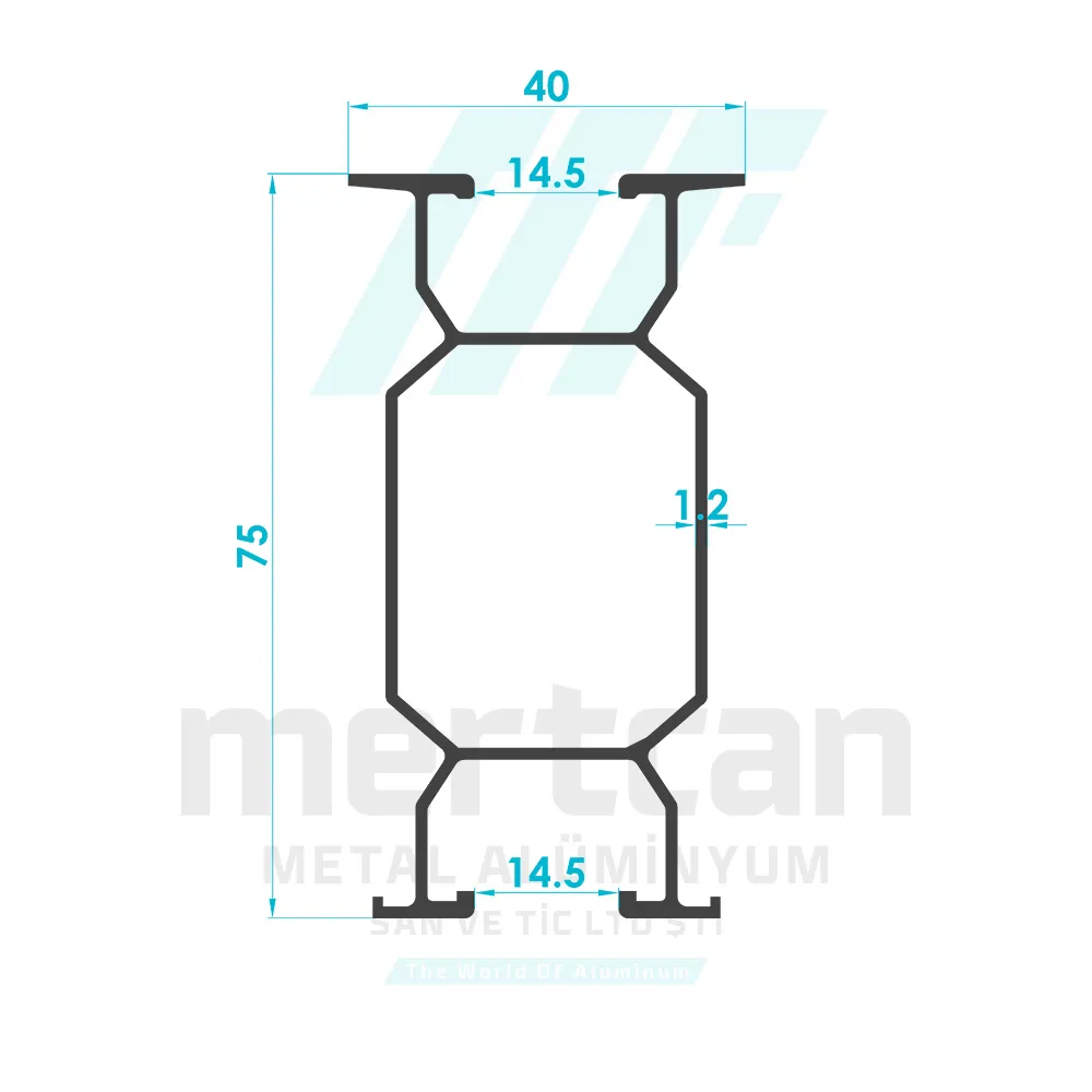 Solar System 75mm Carrier Construction Profile
