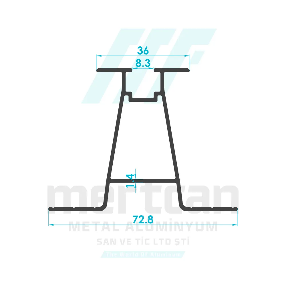 Solar System 55mm Trapezoidal Purlin Profile