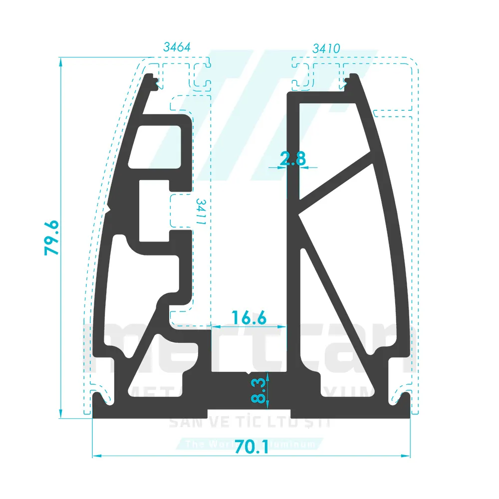 Glass Holder Base Wedge Profile with Cover (8-12mm)