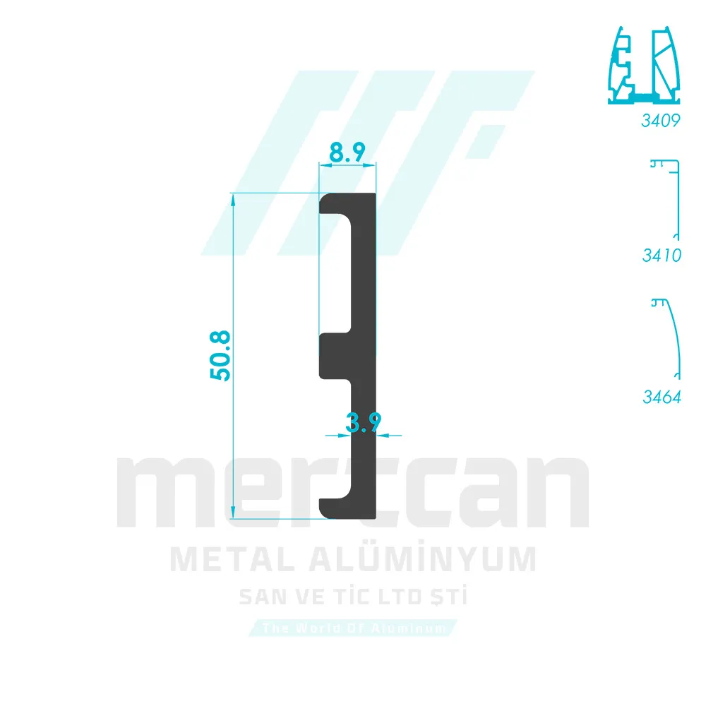 Glass Wedge Compression Bar Profile (8-12mm)