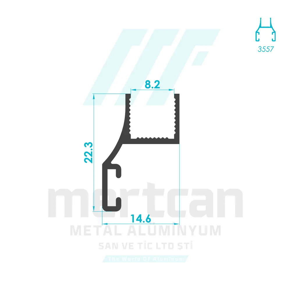 Glass Balcony Small H Profile