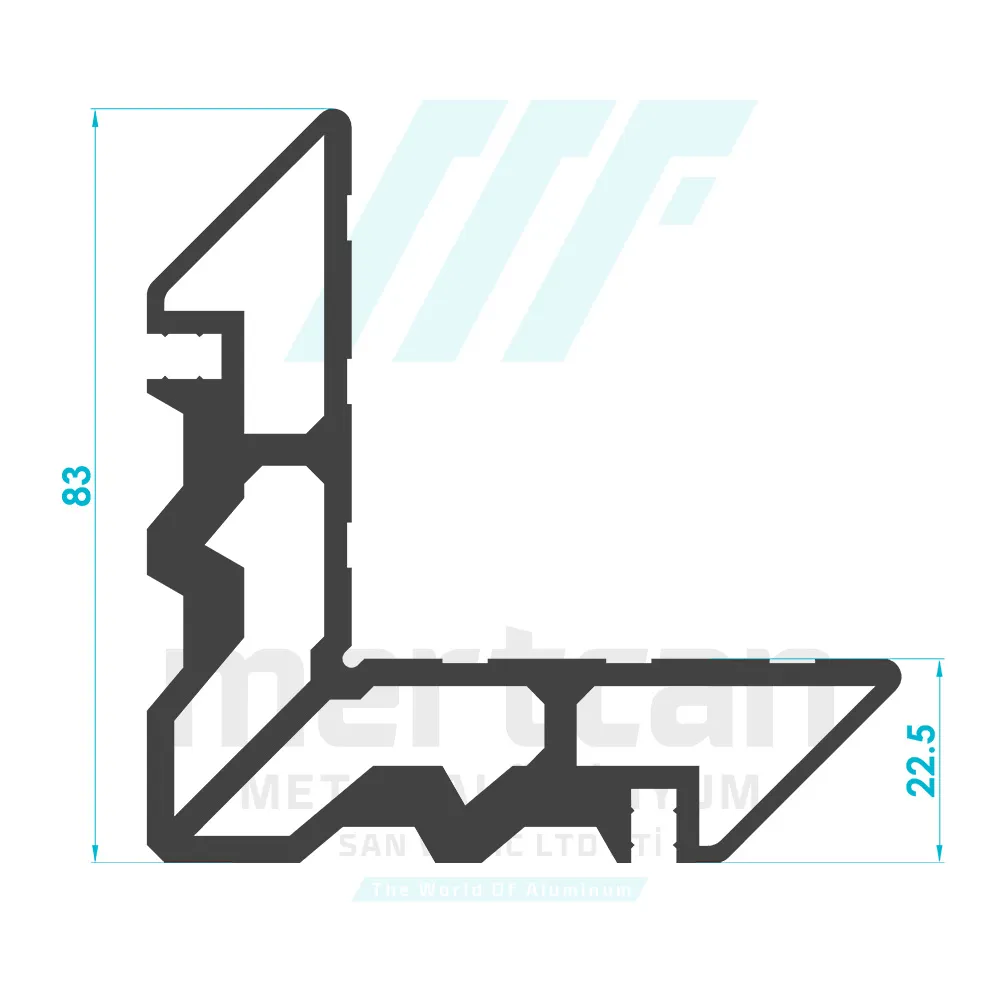 Corner Cleat Profile (22.5mm)