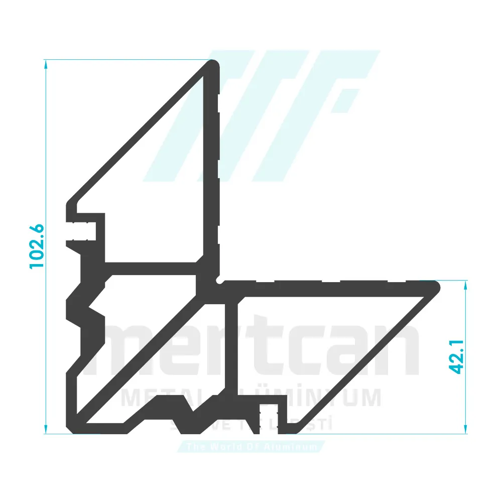 Corner Cleat Profile (42.1mm)