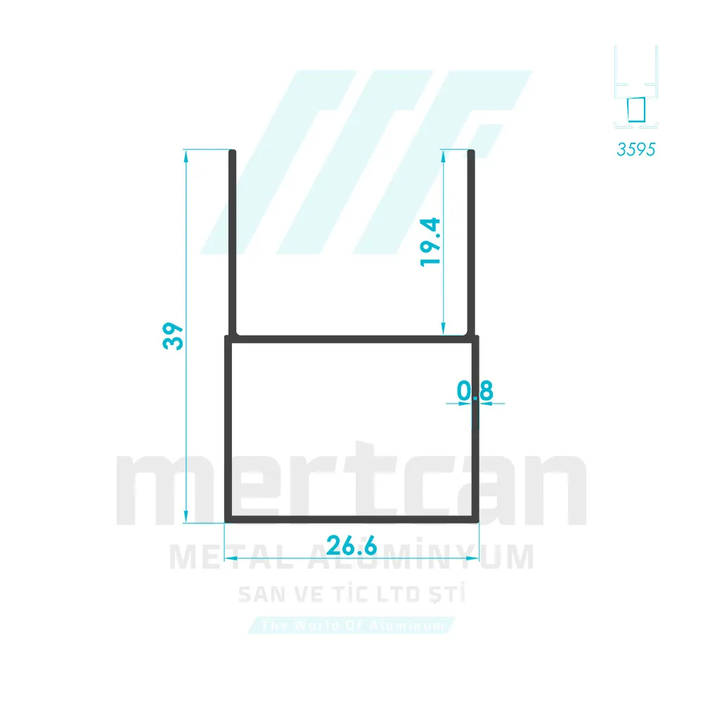 Mavi Ay Pleated Fly Screen Frame Profile