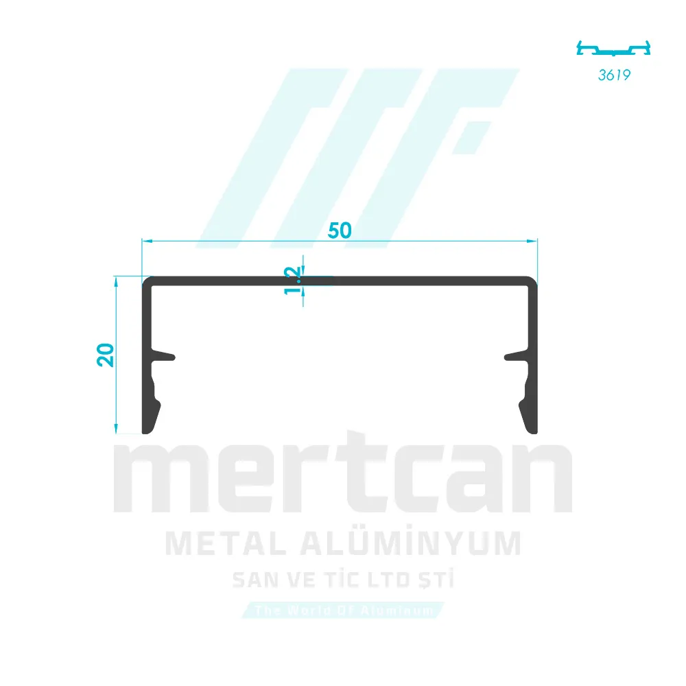 20mm Facade Cover Profile
