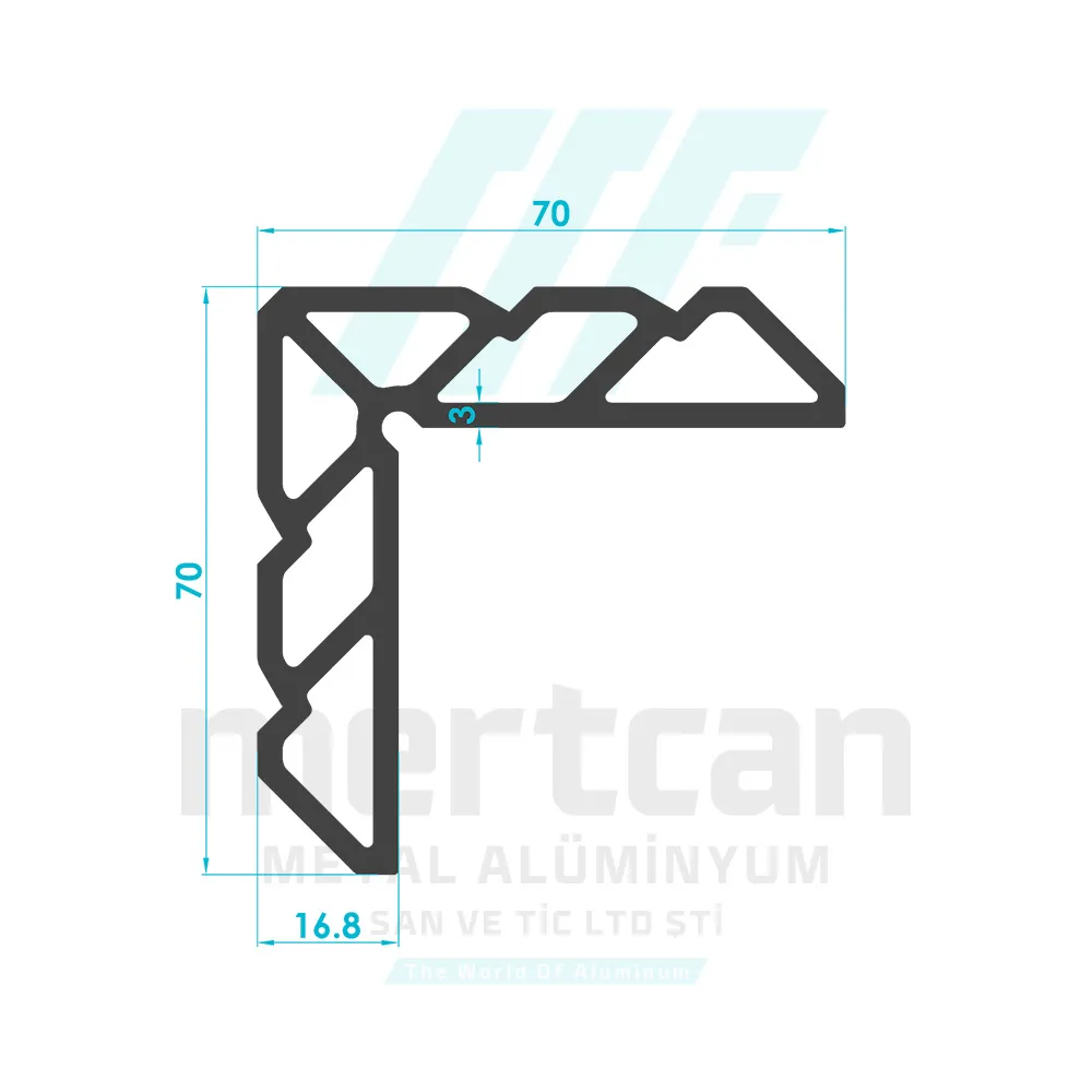 Facade Cassette Corner Cleat Profile