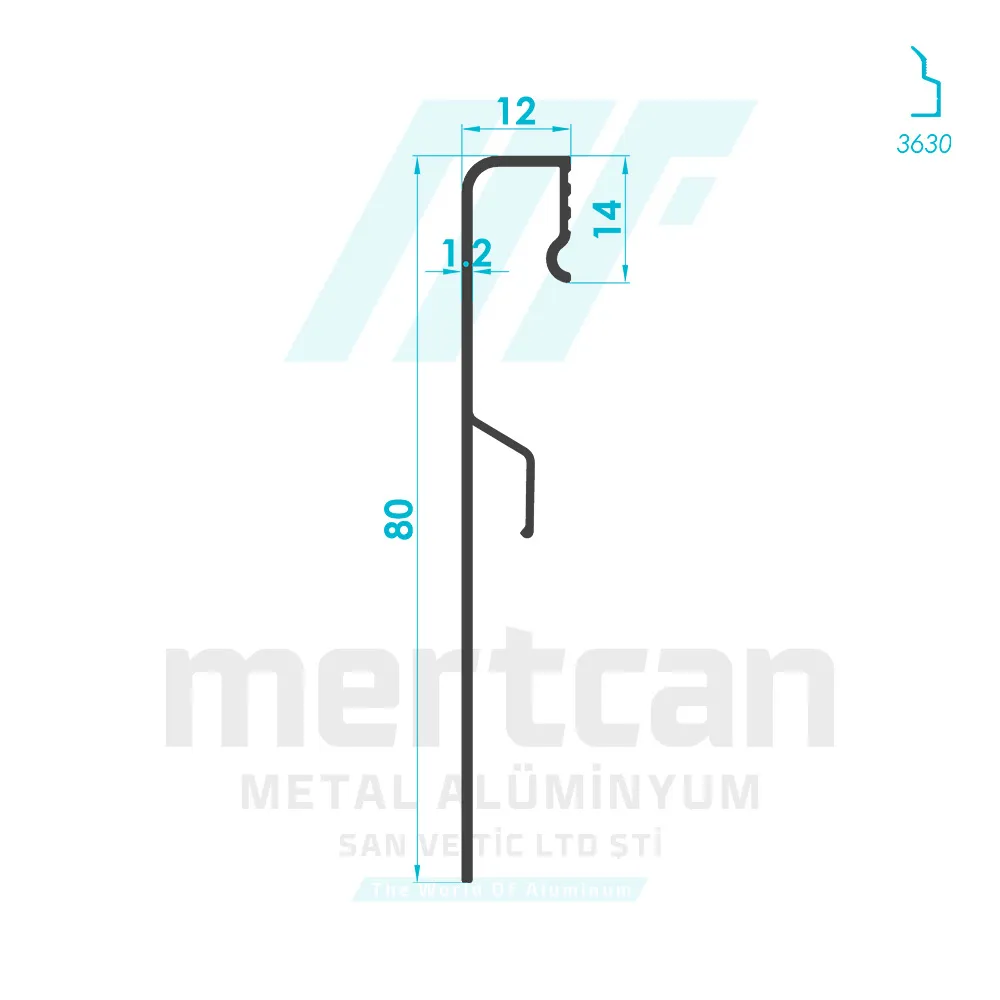 Interior Space Office Skirting Profile