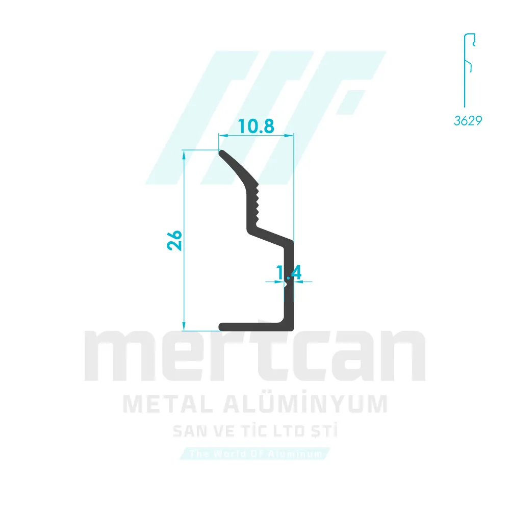 Interior Space Office Skirting Connection Profile