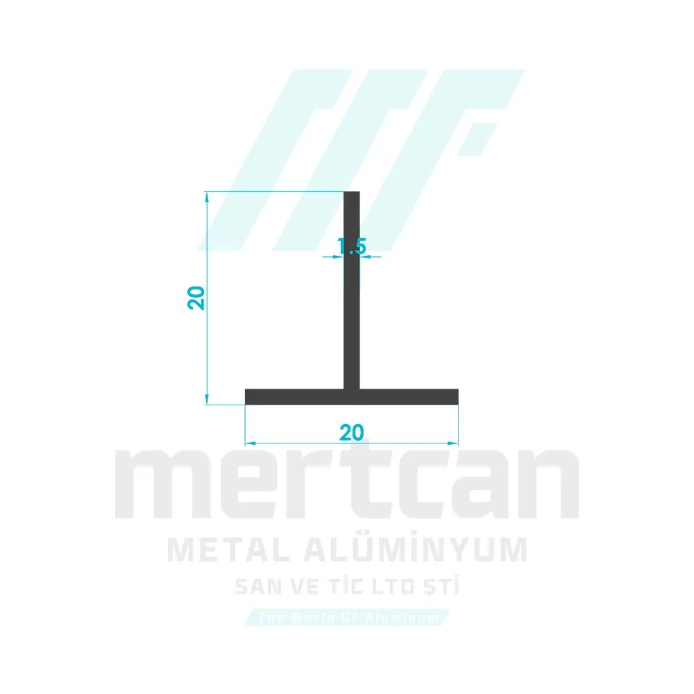 20x20 T Profile