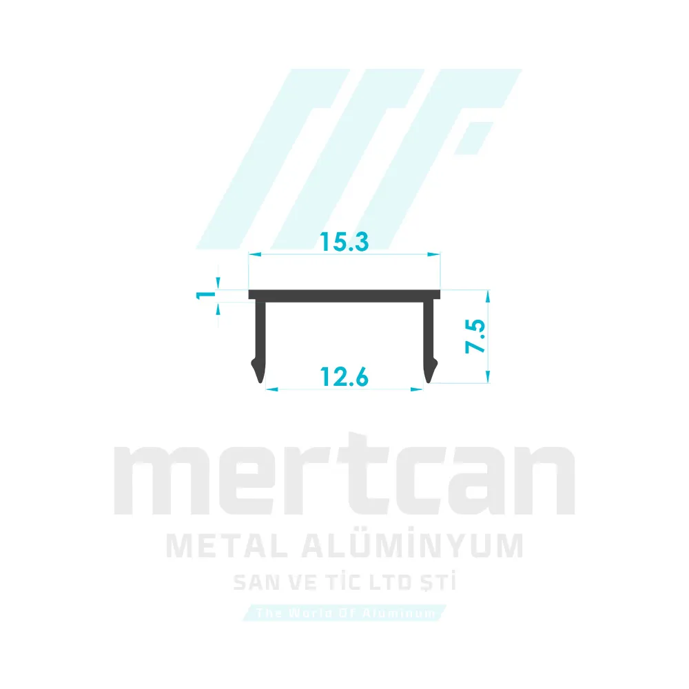 Glass Support U Base Cover Profile