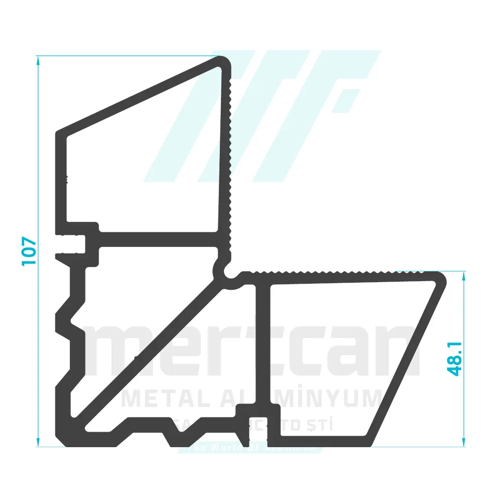 Corner Cleat Profile (48.1mm)