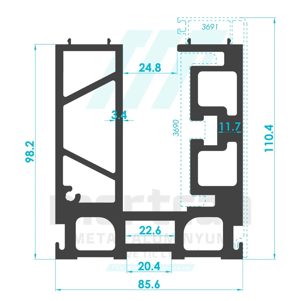 Glass Holder Base Wedge Profile with Cover (16-20mm)