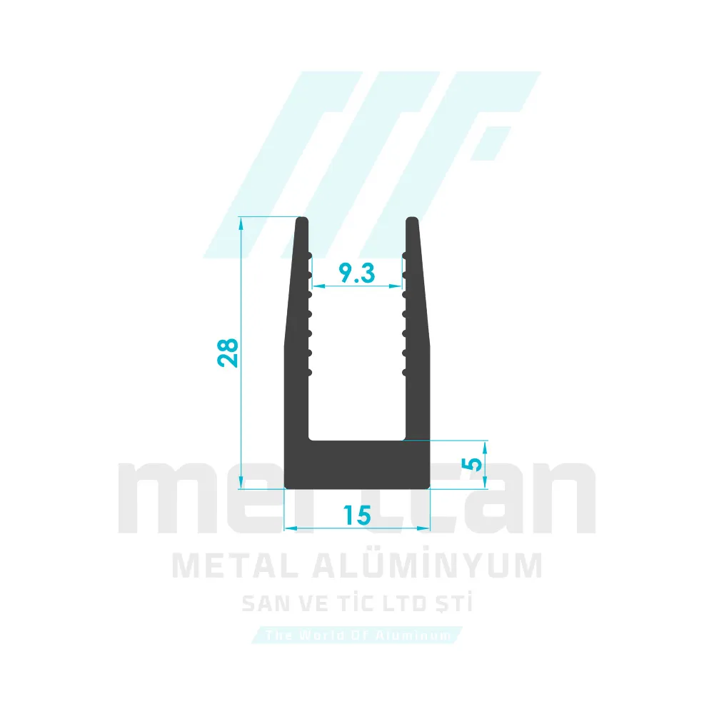 Flat Base Glass Holder Profile