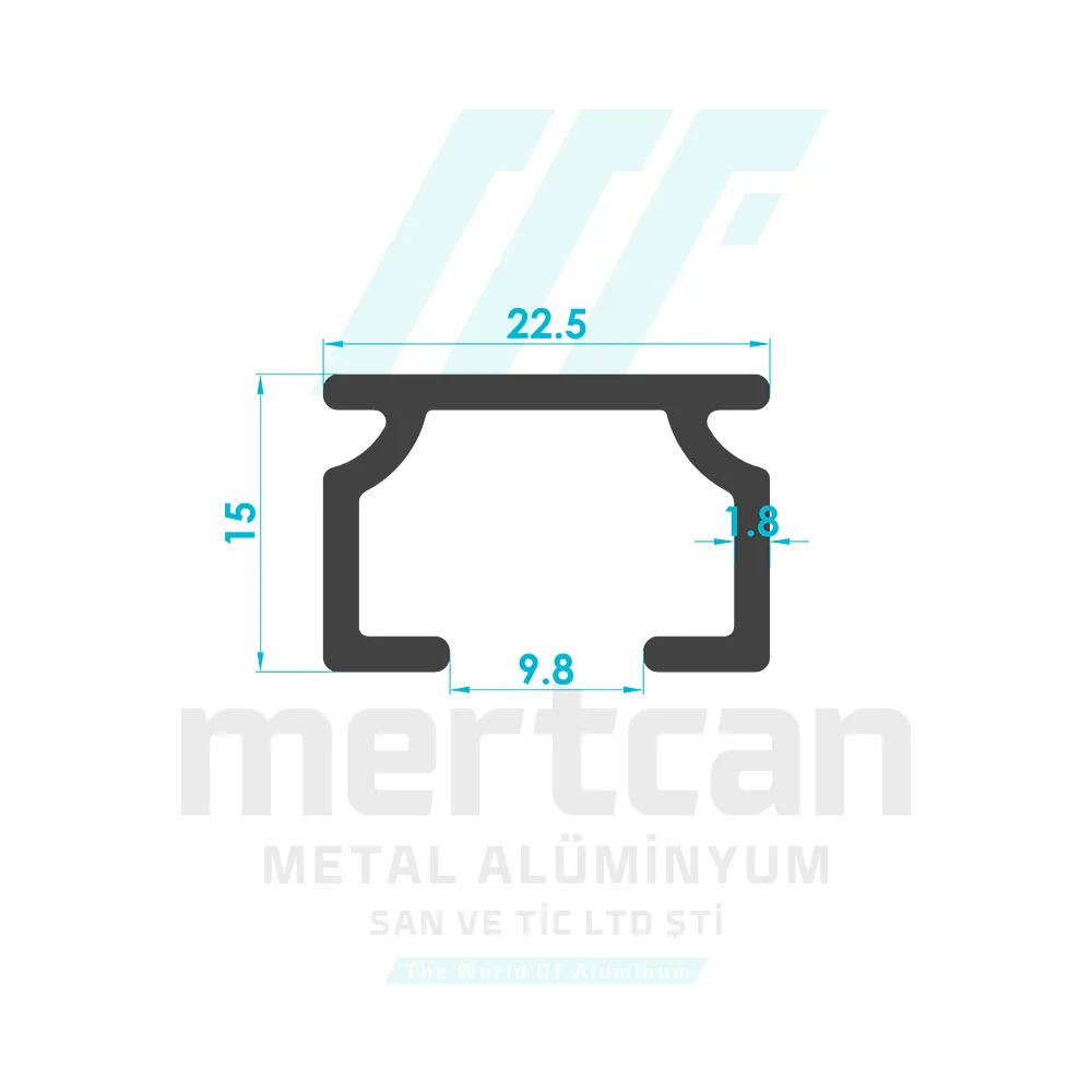 Single Curtain Rail Profile