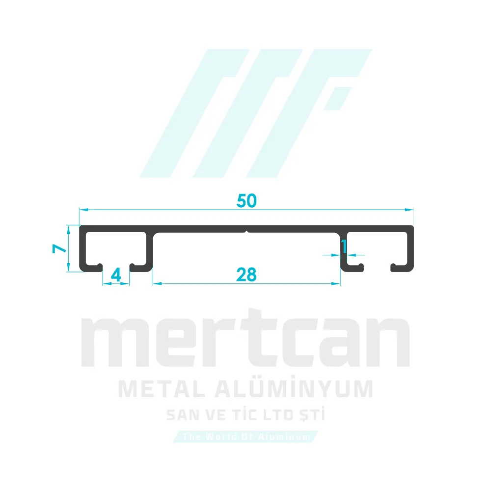 Double Curtain Rail Profile