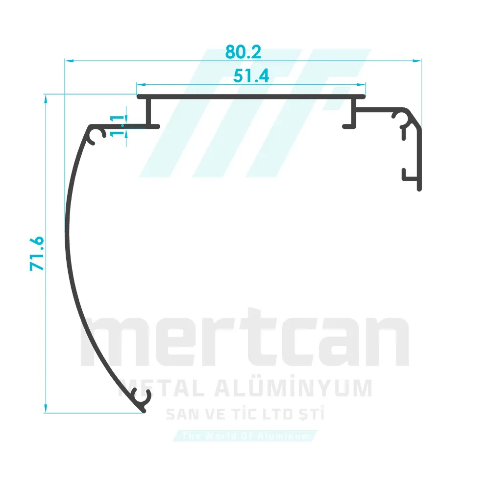 Luxury Curtain Closed Cassette Profile
